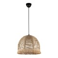 Φωτιστικό οροφής Libia E27 από σχοινί μονόφωτο χρώμα φυσικό 30x30x70εκ. Φωτιστικό οροφής Libia E27 από σχοινί μονόφωτο χρώμα φυσικό 30x30x70εκ.