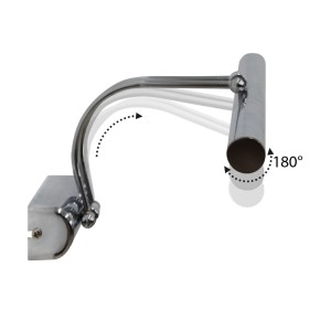 Απλίκα καθρέπτη μπάνιου LED Strop μεταλλική χρώμα χρωμίου 35εκ. Απλίκα καθρέπτη μπάνιου LED Strop μεταλλική χρώμα χρωμίου 35εκ.