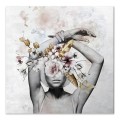Πίνακας σε καμβά "Hidden Face" ψηφιακής εκτύπωσης 60x60x3 εκ.