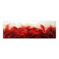 Πίνακας σε καμβά "Red Passion" ψηφιακής εκτύπωσης 120x40x3εκ.