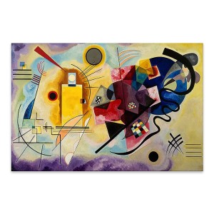 Πίνακας σε καμβά "Yellow Red Blue" ψηφιακής εκτύπωσης 70x50x3εκ.