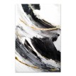 Πίνακας σε καμβά "Golden And Silver Reflections" ψηφιακής εκτύπωσης 50x75x3εκ.