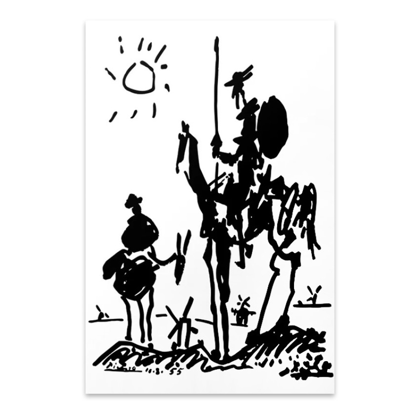 Πίνακας σε καμβά "Don Quixote" ψηφιακής εκτύπωσης 50x75x3εκ.