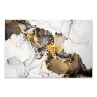 Πίνακας σε καμβά "Abstract Golden Dream" ψηφιακής εκτύπωσης 100x70x3εκ.