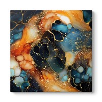 Πίνακας σε καμβά "Universal Texture Abstract" ψηφιακής εκτύπωσης 100x100x3εκ.