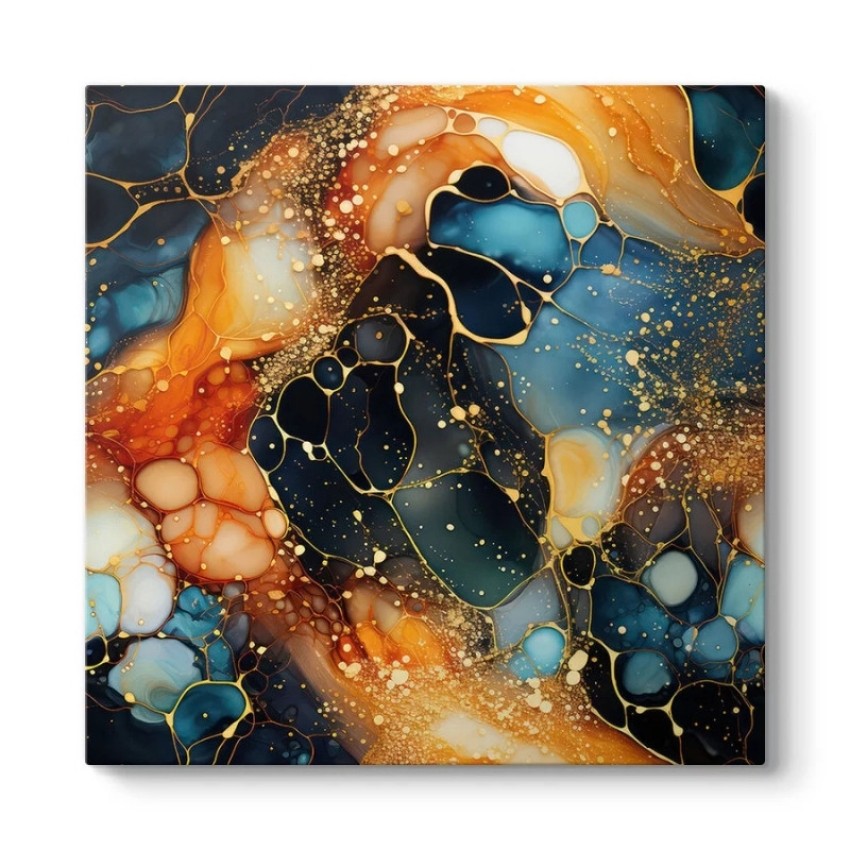 Πίνακας σε καμβά "Universal Texture Abstract" ψηφιακής εκτύπωσης 100x100x3εκ.