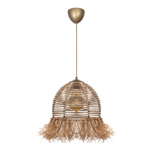 Φωτιστικό οροφής Varena E27 χάρτινο μονόφωτο χρώμα φυσικό Ø30x70εκ.