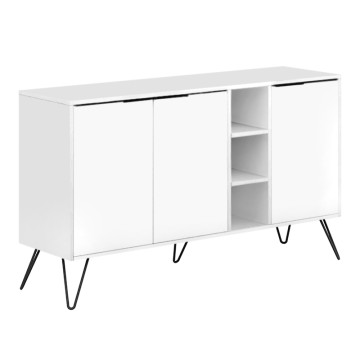 Μπουφές μελαμίνης Clara χρώμα λευκό 142x35,6x83εκ.