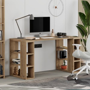 Γραφείο εργασίας Colmar χρώμα ανοιχτό καρυδί 140x60x75εκ Γραφείο εργασίας Colmar χρώμα ανοιχτό καρυδί 140x60x75εκ