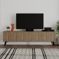 Έπιπλο τηλεόρασης Dune χρώμα ανοιχτό καρυδί 180x29,6x50εκ.