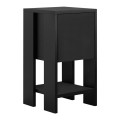 Κομοδίνο Ema χρώμα μαύρο 30x30x55εκ.