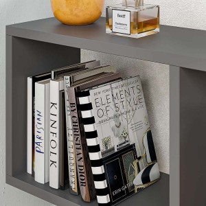 Βοηθητικό τραπεζάκι Homemania από μελαμίνη χρώμα ανθρακί 60x20x60εκ.