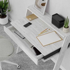 Γραφείο εργασίας Cowork από μελαμίνη χρώμα λευκό αντικέ 94x50x91εκ. Γραφείο εργασίας Cowork από μελαμίνη χρώμα λευκό αντικέ 94x50x91εκ.