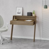 Γραφείο εργασίας Cowork χρώμα ανοιχτό καρυδί 94x50x91εκ.