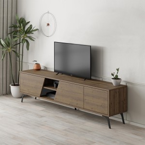 Έπιπλο τηλεόρασης Fiona χρώμα ανοιχτό καρυδί 180x35,6x48εκ.