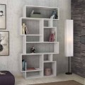 Βιβλιοθήκη μελαμίνης Karmato χρώμα λευκό 96x25,5x168,5εκ.