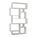 Βιβλιοθήκη μελαμίνης Karmato χρώμα λευκό 96x25,5x168,5εκ.