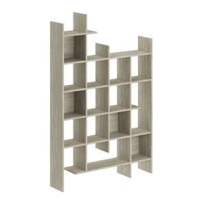 Βιβλιοθήκη Manco χρώμα travertine 122x25,5x188εκ.