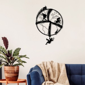 Διακοσμητικό τοίχου Free Soul μεταλλικό χρώμα μαύρο 40x2x57εκ. Διακοσμητικό τοίχου Free Soul μεταλλικό χρώμα μαύρο 40x2x57εκ.