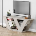 Έπιπλο τηλεόρασης Pipralla χρώμα sandstone 110x30x40εκ.