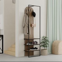 Έπιπλο εισόδου Archy χρώμα ανοιχτό καρυδί 53x31,7x180εκ.