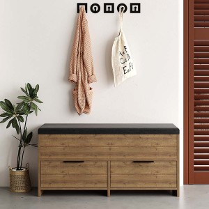 Παπουτσοθήκη Cove χρώμα ανοιχτό καρυδί 106x34x51,5εκ.