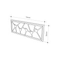 Κρεμάστρα τοίχου Trace χρώμα λευκό 74,6x1,8x26,6εκ.