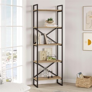 Βιβλιοθήκη Dusan χρώμα sepet oak 58x30x175εκ.