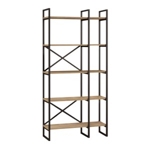 Βιβλιοθήκη Dusan χρώμα sepet oak 87,5x30x175εκ.