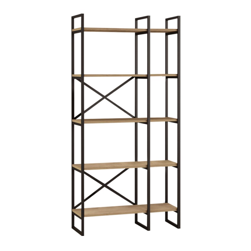 Βιβλιοθήκη Dusan χρώμα sepet oak 87,5x30x175εκ.