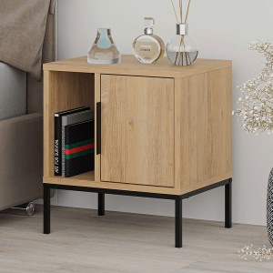 Κομοδίνο Glynn χρώμα saphhire oak 45x35x50εκ.