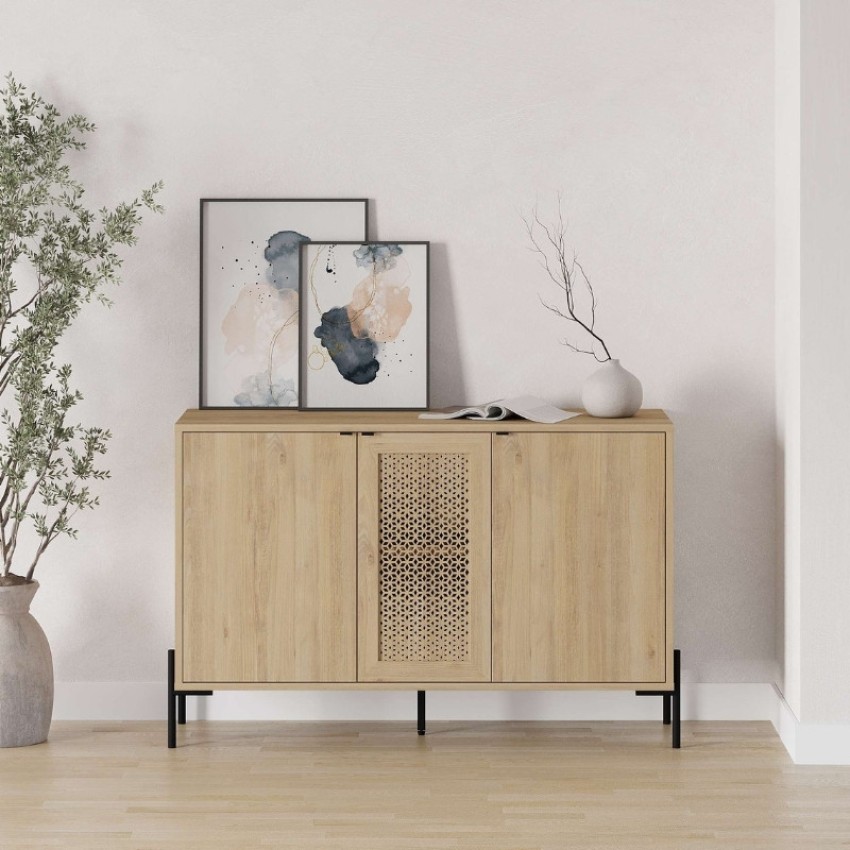 Μπουφές Naive χρώμα sapphire oak 126x40x80εκ.