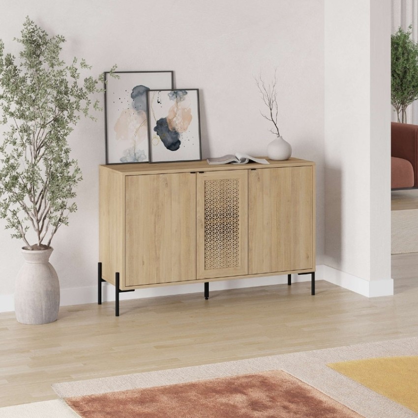 Μπουφές Naive χρώμα sapphire oak 126x40x80εκ.