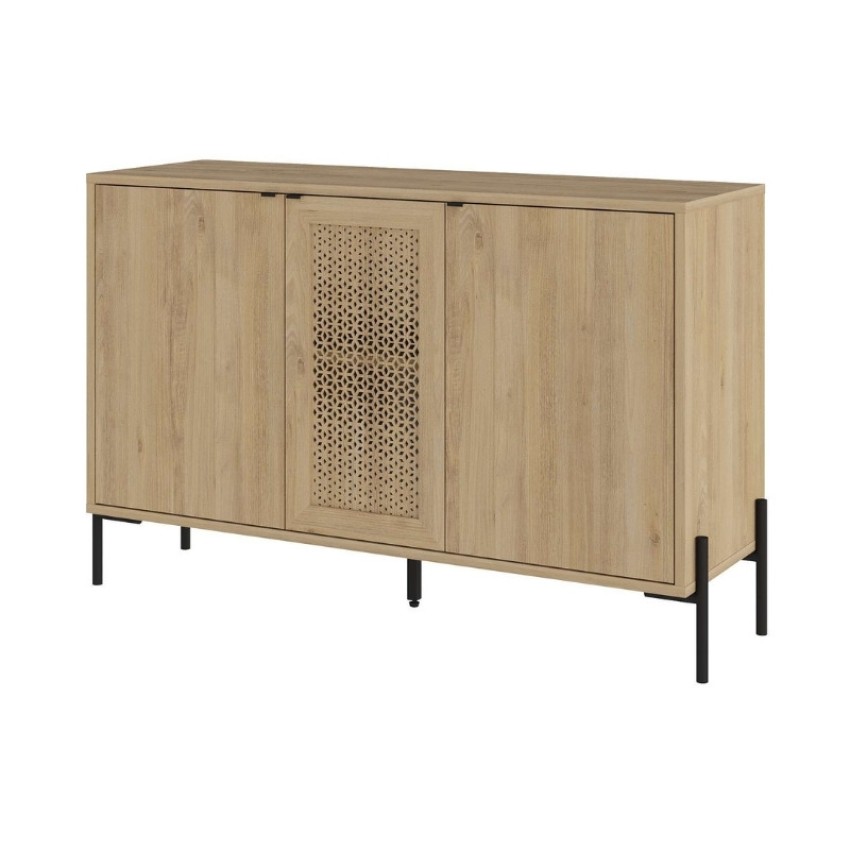 Μπουφές Naive χρώμα sapphire oak 126x40x80εκ.