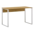 Γραφείο εργασίας Inna χρώμα sapphire oak - λευκό 110x60x75εκ.