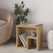 Τραπεζάκι βοηθητικό - Κομοδίνο Bon χρώμα φυσικό οξιάς 40x35x40εκ.