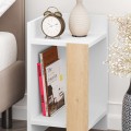 Κομοδίνο Elos χρώμα λευκό - saphhire oak 30x31,7x55εκ.