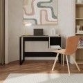 Γραφείο εργασίας Cubo χρώμα black wood 110x50x75εκ.