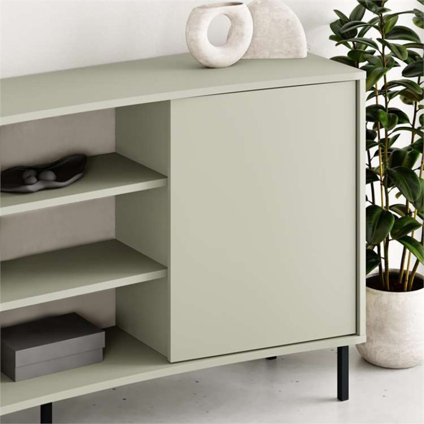 Μπουφές Frem χρώμα ash green 150x40x81εκ.