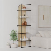 Βιβλιοθήκη Archy χρώμα sapphire oak 53x31,7x180εκ.