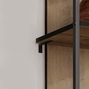 Βιβλιοθήκη Archy χρώμα ανοιχτό καρυδί 53x31,7x180εκ. Βιβλιοθήκη Archy χρώμα ανοιχτό καρυδί 53x31,7x180εκ.