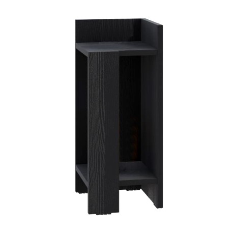Κομοδίνο Elos δεξί χρώμα black wood 25x27x60εκ.