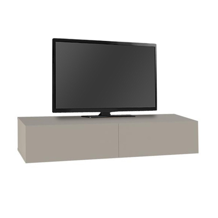 Έπιπλο τηλεόρασης επιτοίχιο Francy χρώμα sandstone 135x31,7x25εκ.