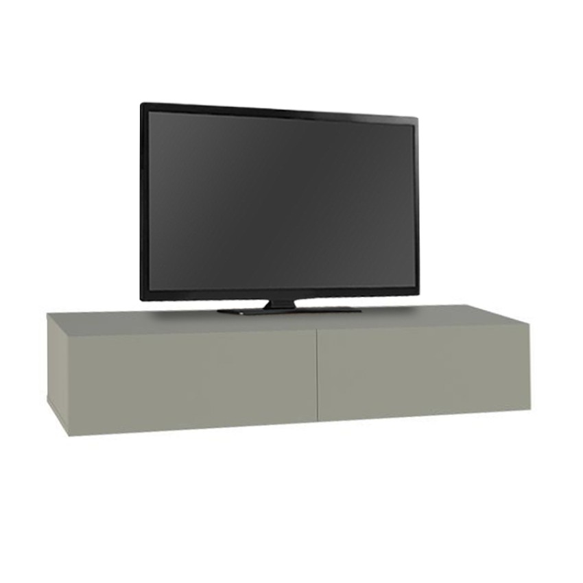 Έπιπλο τηλεόρασης επιτοίχιο Francy χρώμα ash green 135x31,7x25εκ.