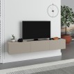 Έπιπλο τηλεόρασης επιτοίχιο Francy χρώμα sandstone 180x30x30εκ.