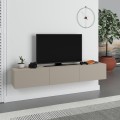 Έπιπλο τηλεόρασης επιτοίχιο Francy χρώμα sandstone 180x30x30εκ.
