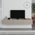 Έπιπλο τηλεόρασης επιτοίχιο Francy χρώμα sandstone 180x30x30εκ.