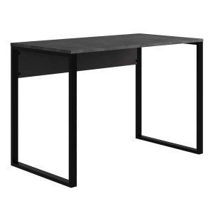 Γραφείο εργασίας Inna χρώμα γκρι ρετρό - silky black 100x60x75εκ.
