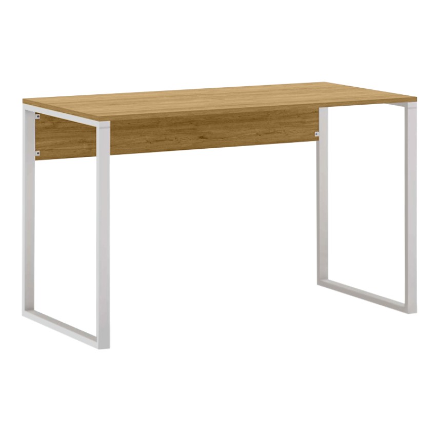 Γραφείο εργασίας Inna χρώμα sapphire oak - λευκό 100x60x75εκ.