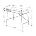 Γραφείο εργασίας Naive χρώμα sapphire oak 113,4x60x77,5εκ.